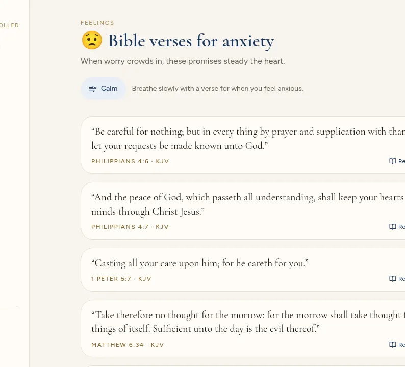 Bible verses for anxiety in 10scrolls